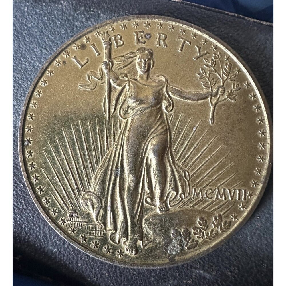 3'' LIBERTY‎ MCMVII UNITED STATES OF AMERICA  REPLICA PAPERWEIGHT  Novelty